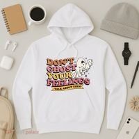 Halloween Mental Health Dont Ghost Your Feelings Hoodie thumb 3