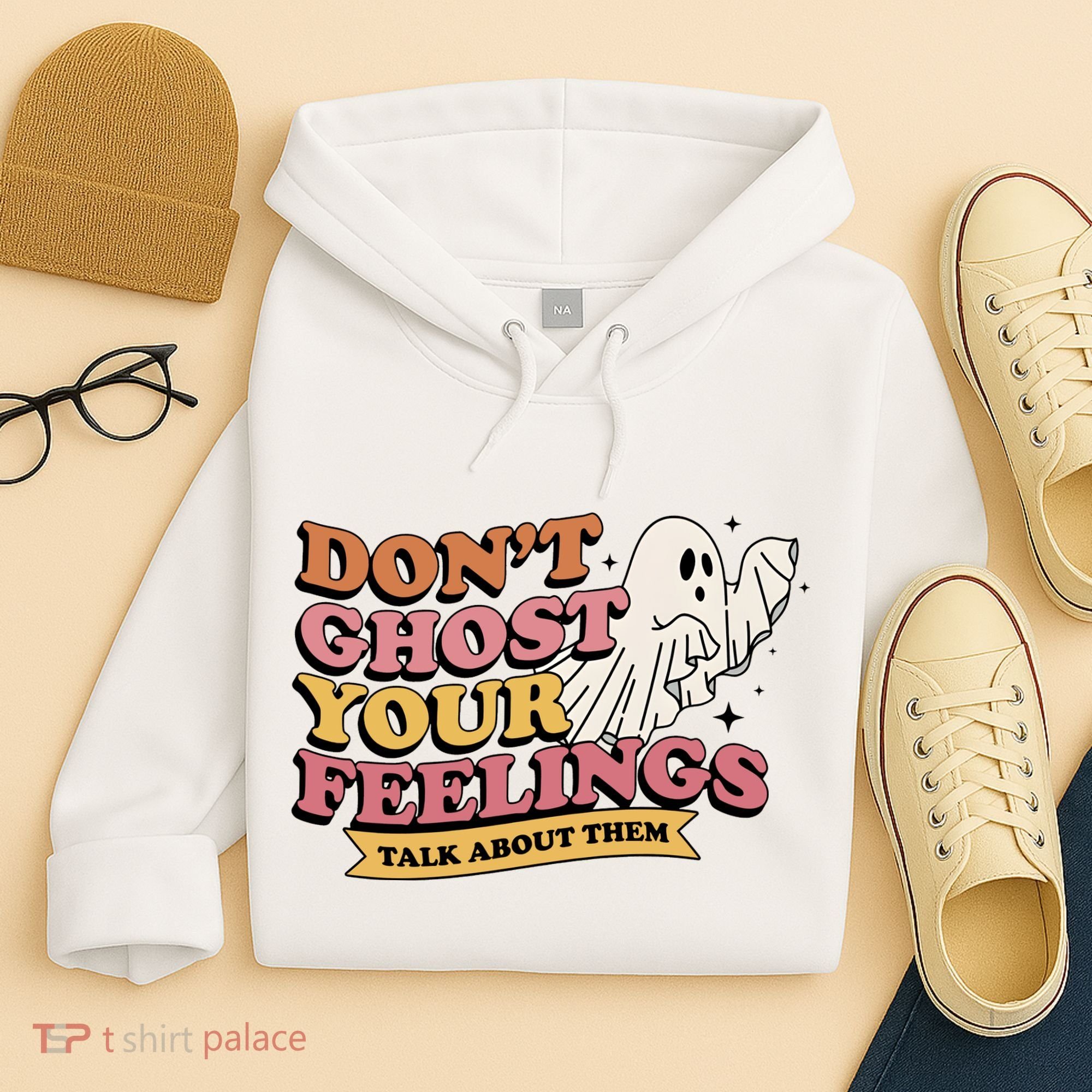 Halloween Mental Health Dont Ghost Your Feelings Hoodie