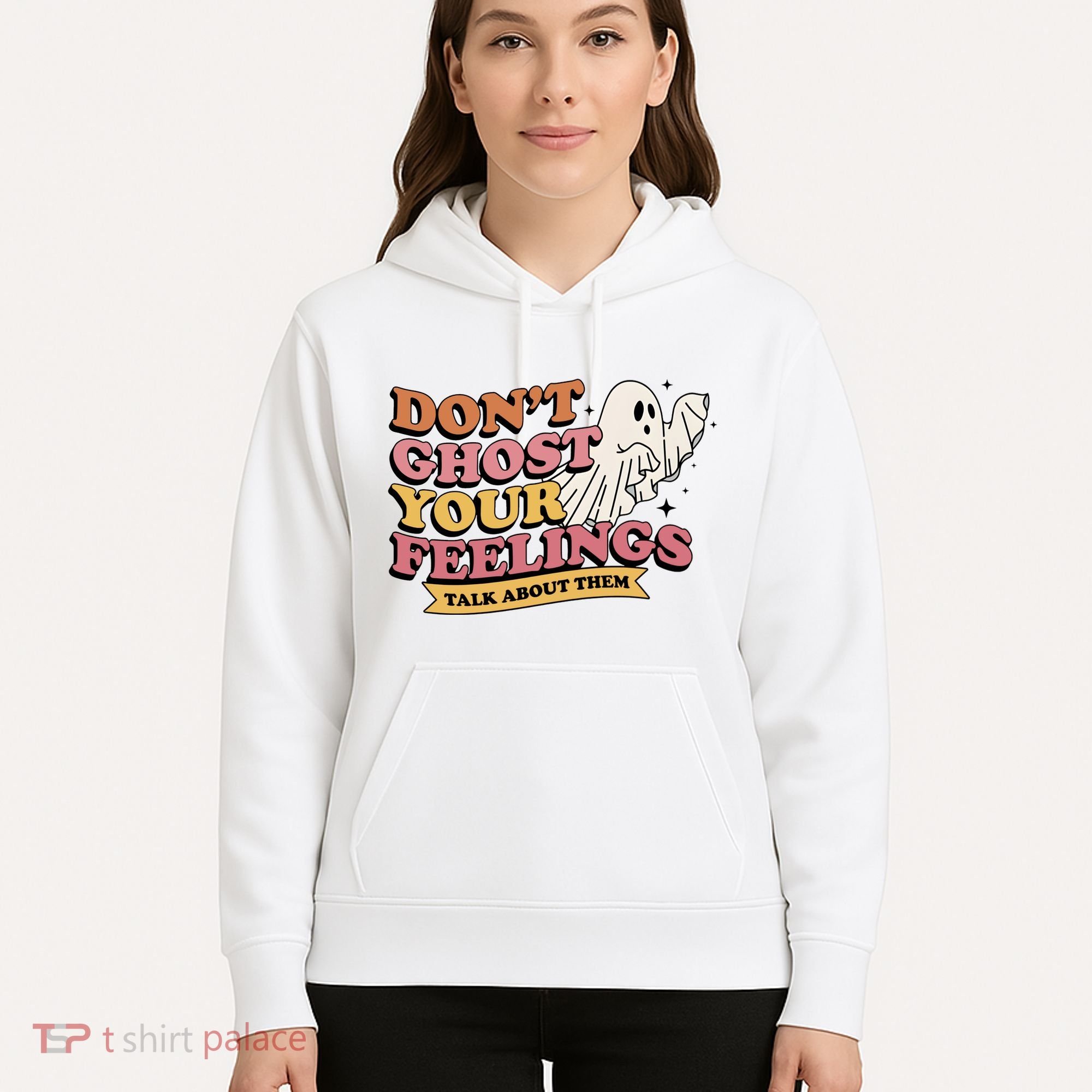 Halloween Mental Health Dont Ghost Your Feelings Hoodie