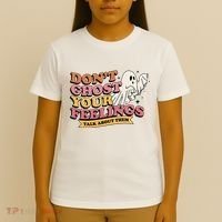 Halloween Mental Health Dont Ghost Your Feelings T-Shirt thumb 4