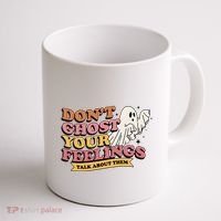Halloween Mental Health Dont Ghost Your Feelings Coffee Mug thumb 1