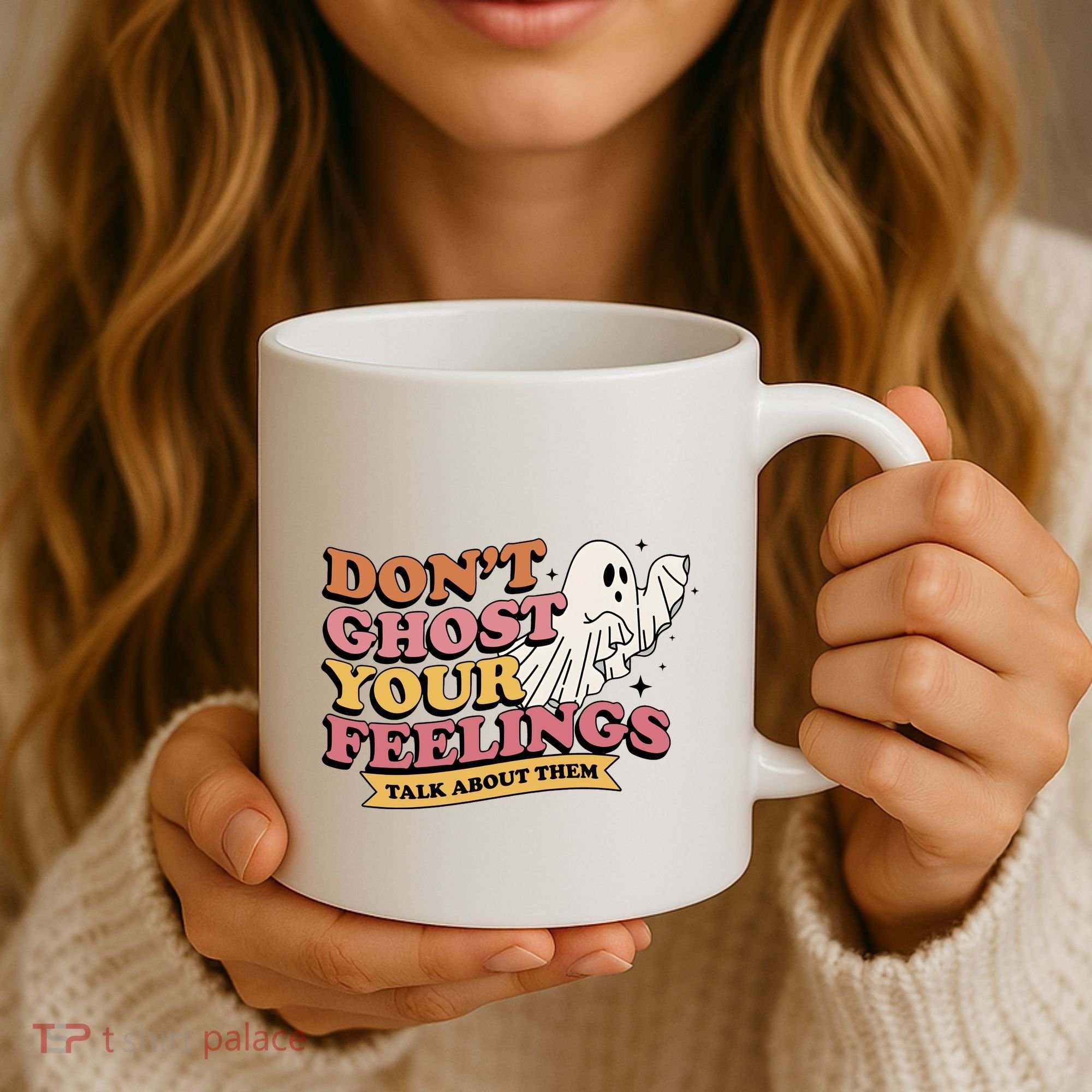 Halloween Mental Health Dont Ghost Your Feelings Coffee Mug