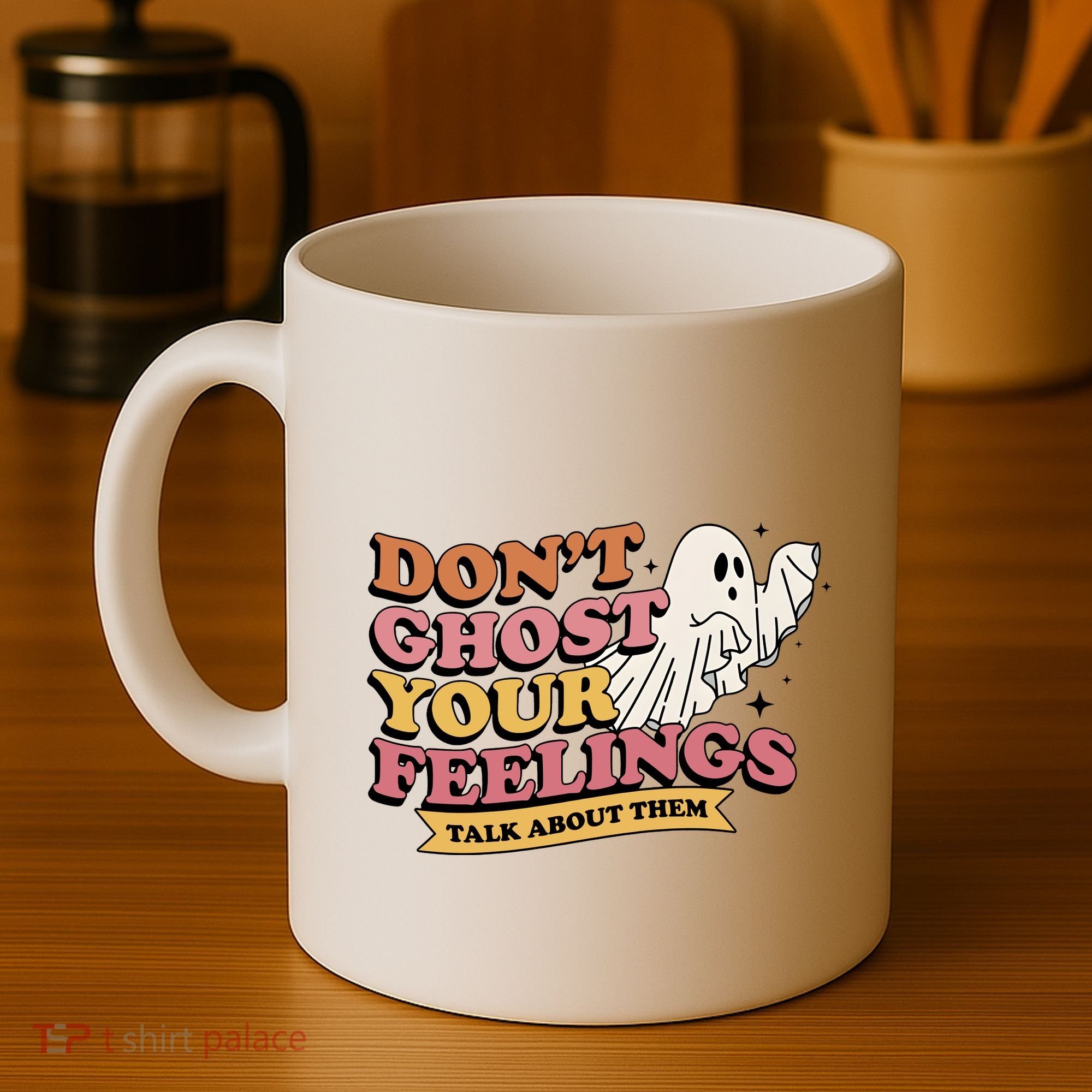 Halloween Mental Health Dont Ghost Your Feelings Coffee Mug