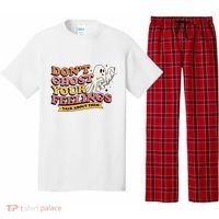 Halloween Mental Health Dont Ghost Your Feelings Pajama Set thumb 0