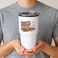 Halloween Mental Health Dont Ghost Your Feelings Tumbler thumb 2