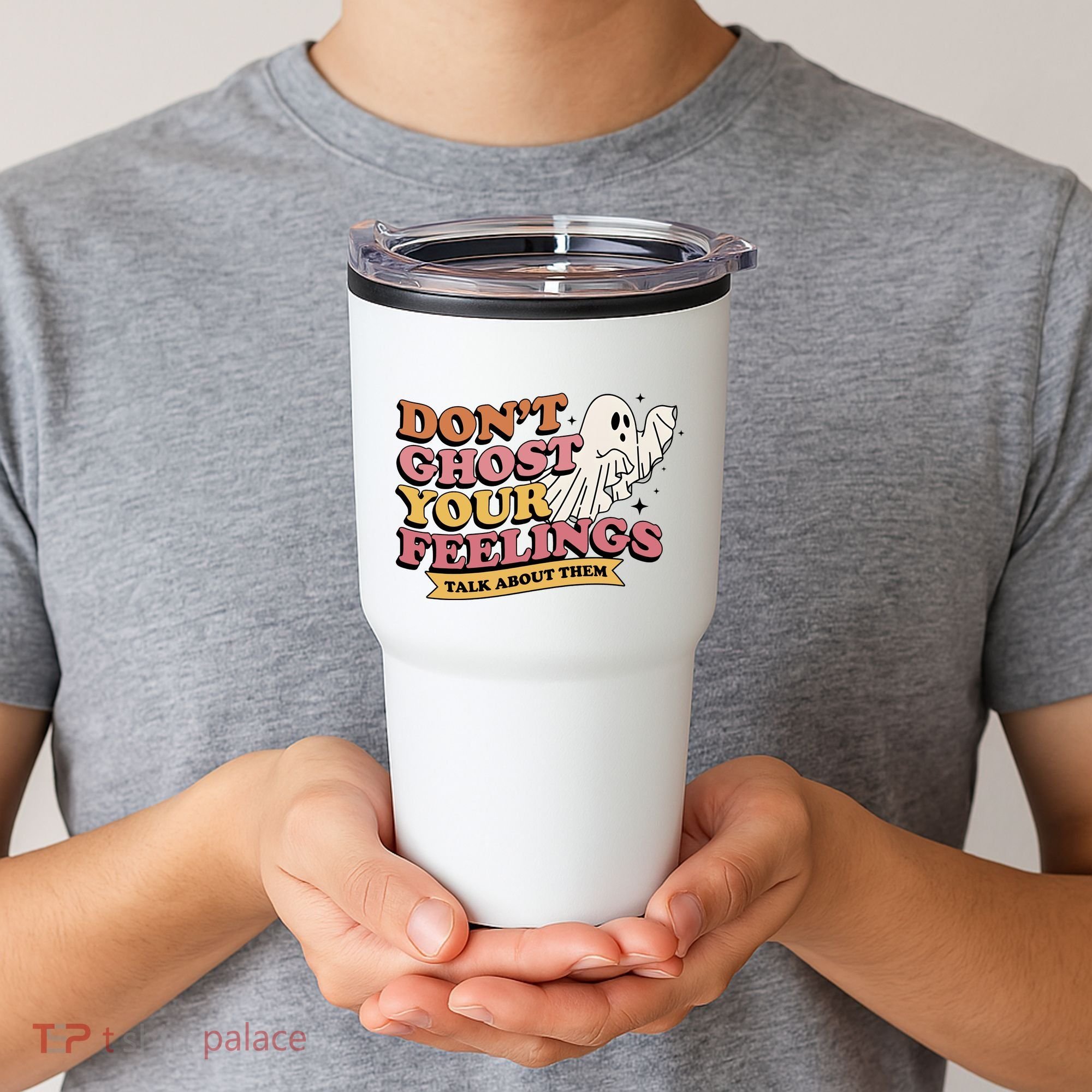 Halloween Mental Health Dont Ghost Your Feelings Tumbler
