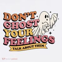 Halloween Mental Health Dont Ghost Your Feelings Mousepad thumb 1
