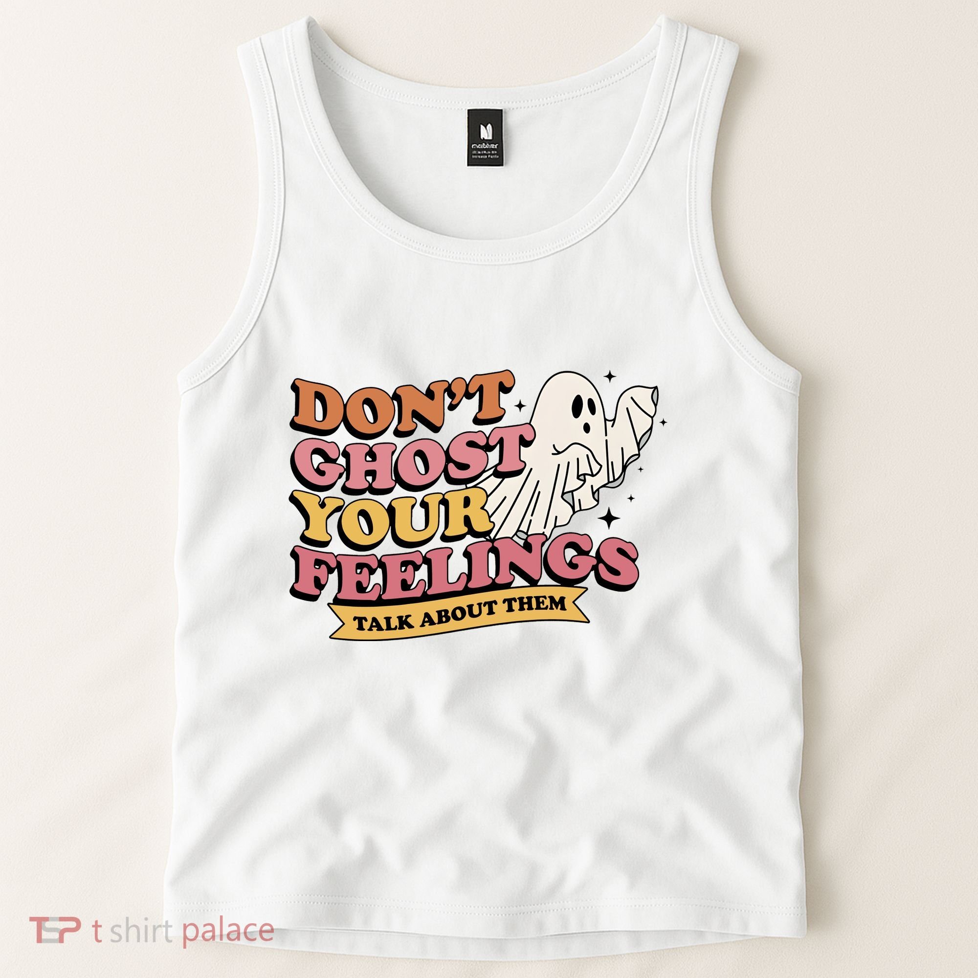 Halloween Mental Health Dont Ghost Your Feelings Tank Top