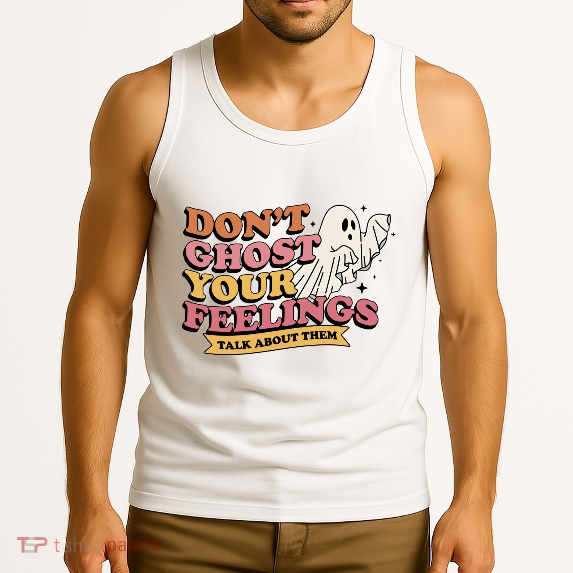 Halloween Mental Health Dont Ghost Your Feelings Tank Top
