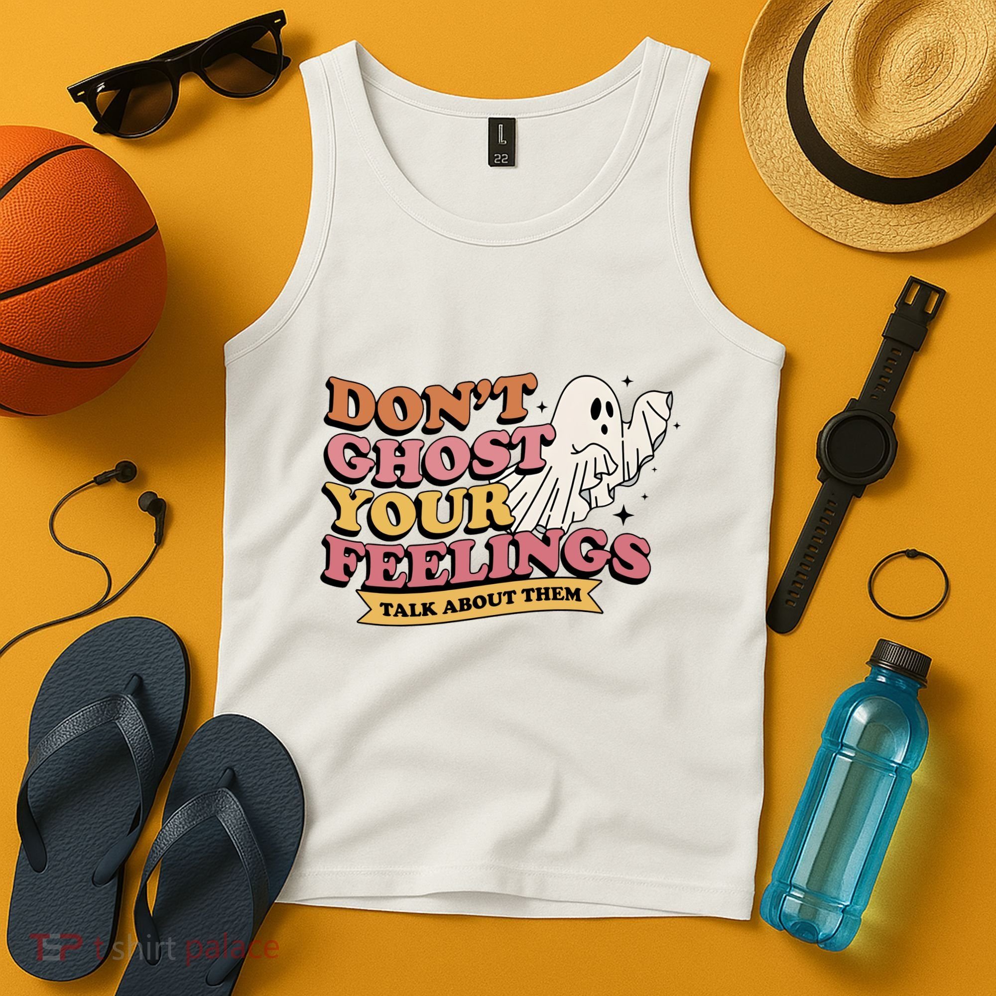 Halloween Mental Health Dont Ghost Your Feelings Tank Top