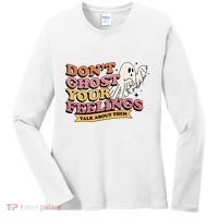 Halloween Mental Health Dont Ghost Your Feelings Women's Long Sleeve Shirt thumb 0
