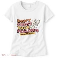 Halloween Mental Health Dont Ghost Your Feelings Women's T-Shirt thumb 0