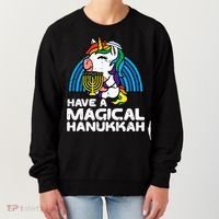 Have Magical Hanukkah Unicorn Chanukah Women's Sweatshirt thumb 0