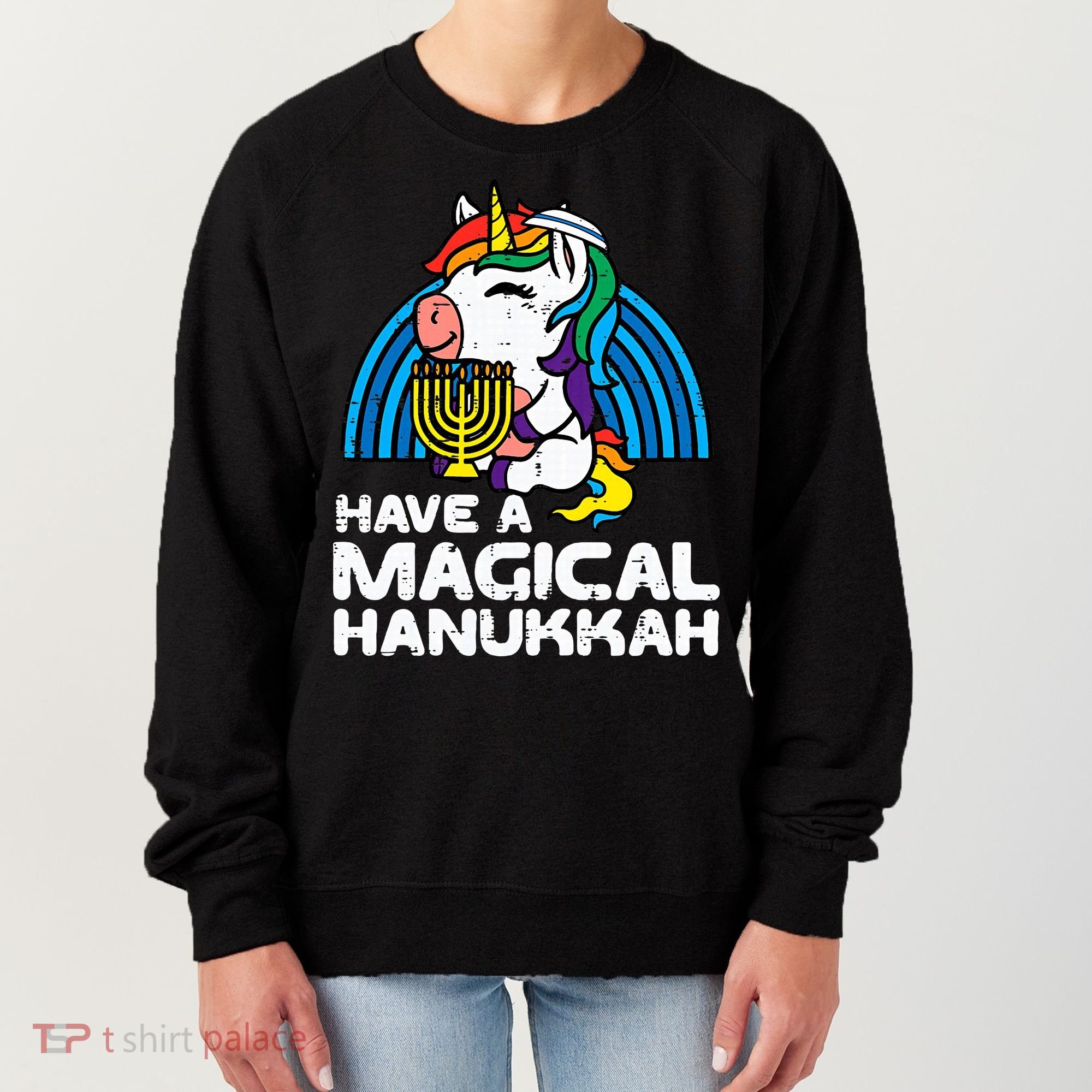 Have Magical Hanukkah Unicorn Chanukah Women's Sweatshirt