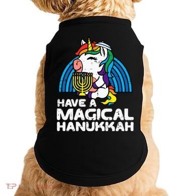 Have Magical Hanukkah Unicorn Chanukah Doggie Tank