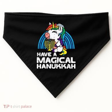 Have Magical Hanukkah Unicorn Chanukah USA-Made Doggie Bandana