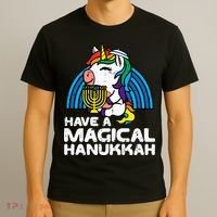 Have Magical Hanukkah Unicorn Chanukah T-Shirt thumb 3
