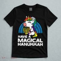 Have Magical Hanukkah Unicorn Chanukah T-Shirt thumb 5
