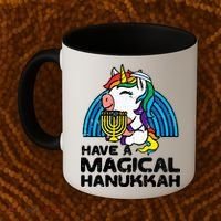 Have Magical Hanukkah Unicorn Chanukah Coffee Mug thumb 2