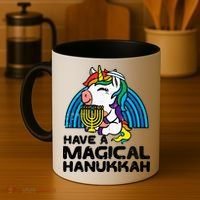 Have Magical Hanukkah Unicorn Chanukah Coffee Mug thumb 4