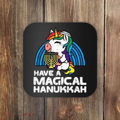 Have Magical Hanukkah Unicorn Chanukah Coaster