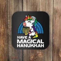Have Magical Hanukkah Unicorn Chanukah Coaster thumb 0