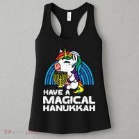 Have Magical Hanukkah Unicorn Chanukah Women's Tank Top thumb 3