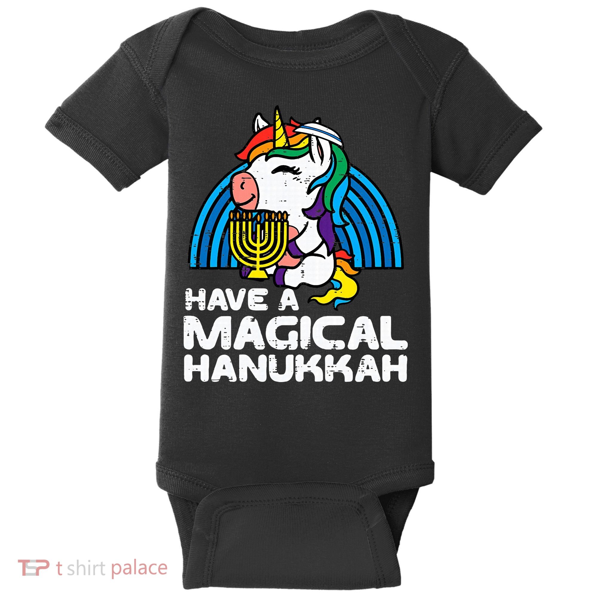 Have Magical Hanukkah Unicorn Chanukah Baby Bodysuit