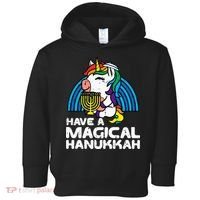 Have Magical Hanukkah Unicorn Chanukah Toddler Hoodie thumb 0