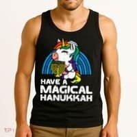 Have Magical Hanukkah Unicorn Chanukah Tank Top thumb 3