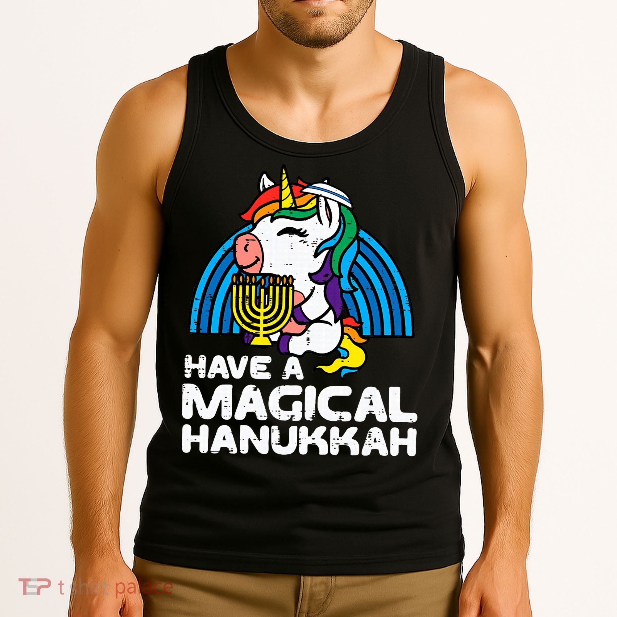 Have Magical Hanukkah Unicorn Chanukah Tank Top