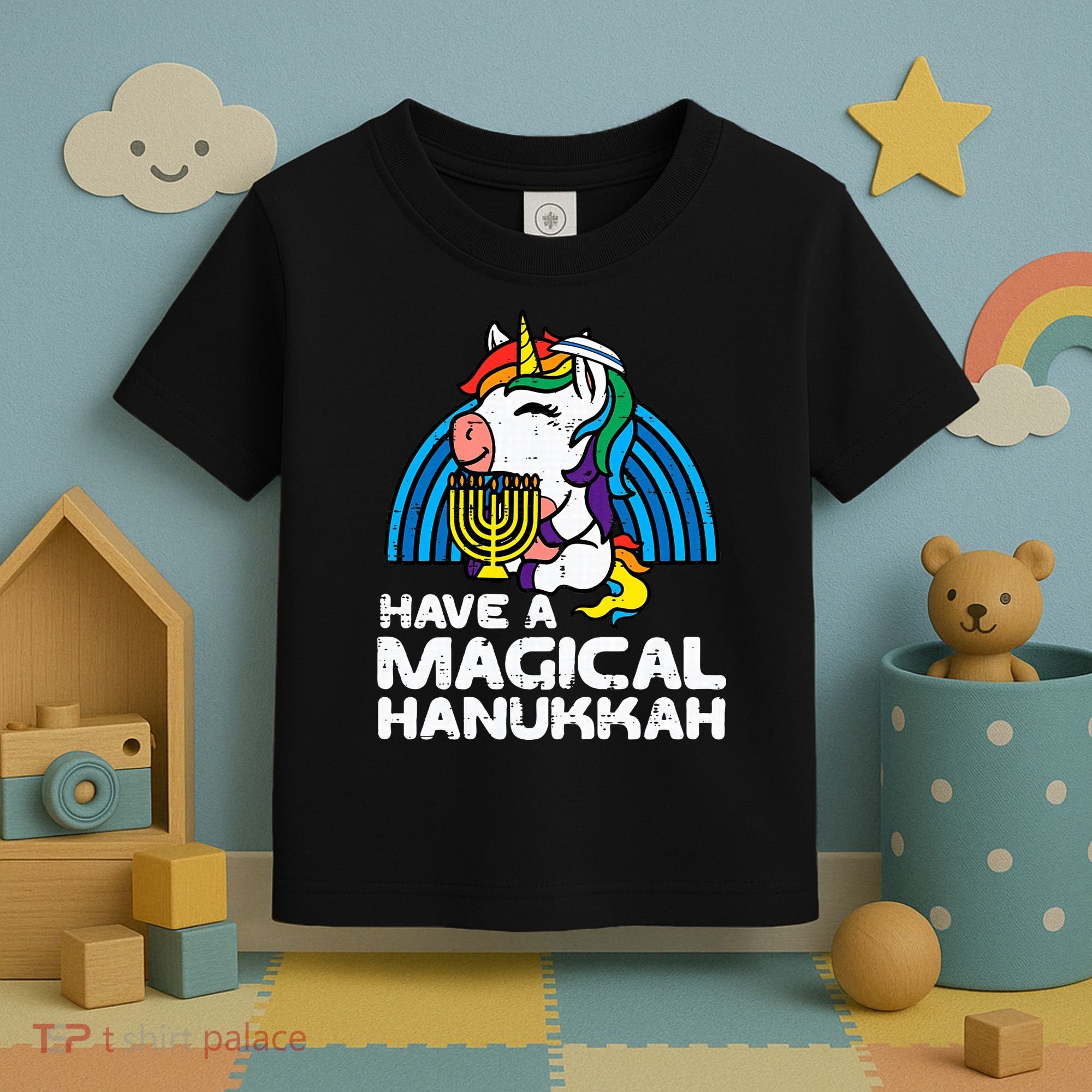 Have Magical Hanukkah Unicorn Chanukah Toddler T-Shirt