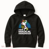 Have Magical Hanukkah Unicorn Chanukah Kids Hoodie thumb 0