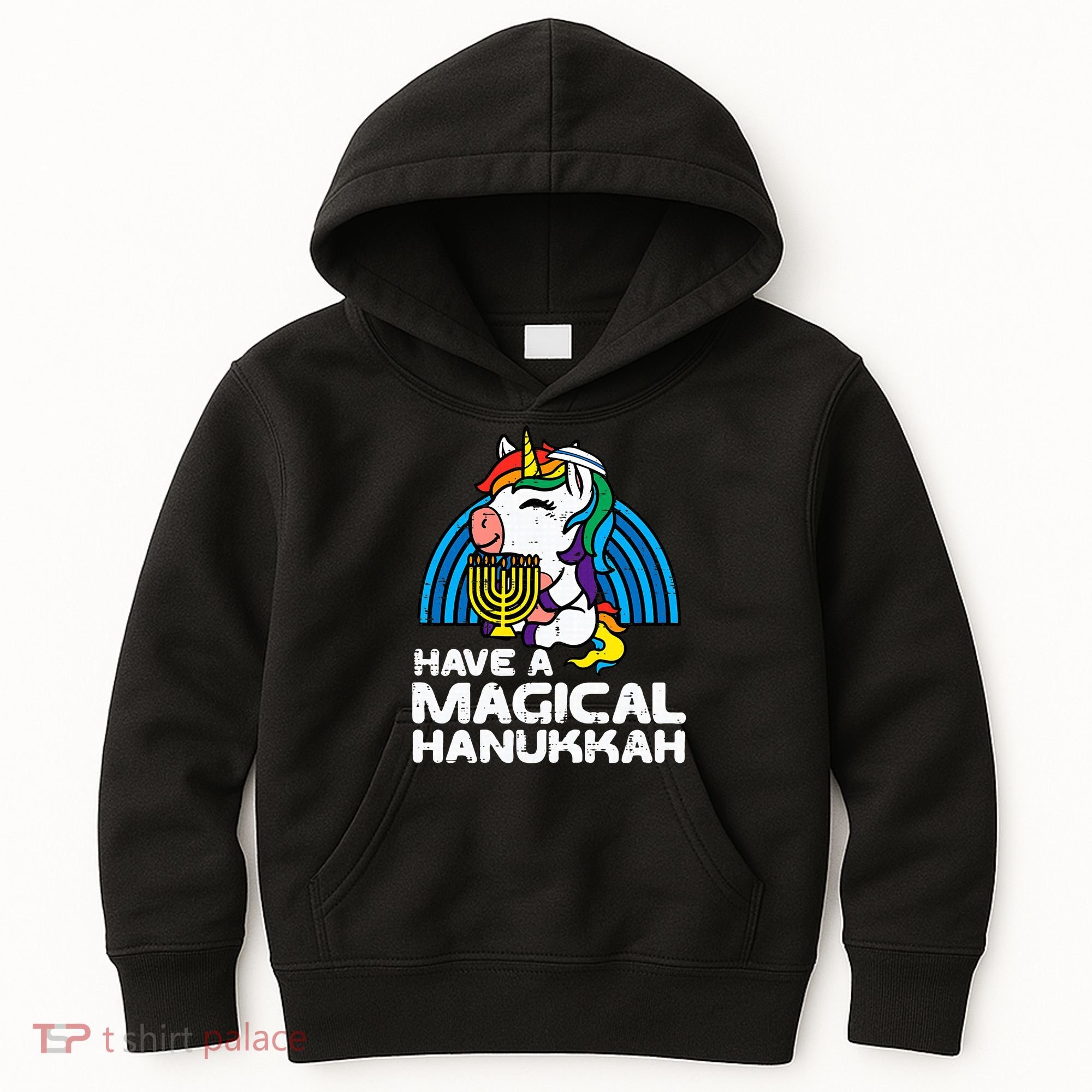 Have Magical Hanukkah Unicorn Chanukah Kids Hoodie