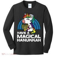 Have Magical Hanukkah Unicorn Chanukah Kids Long Sleeve Shirt thumb 0