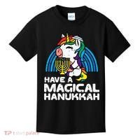 Have Magical Hanukkah Unicorn Chanukah Kids T-Shirt thumb 0
