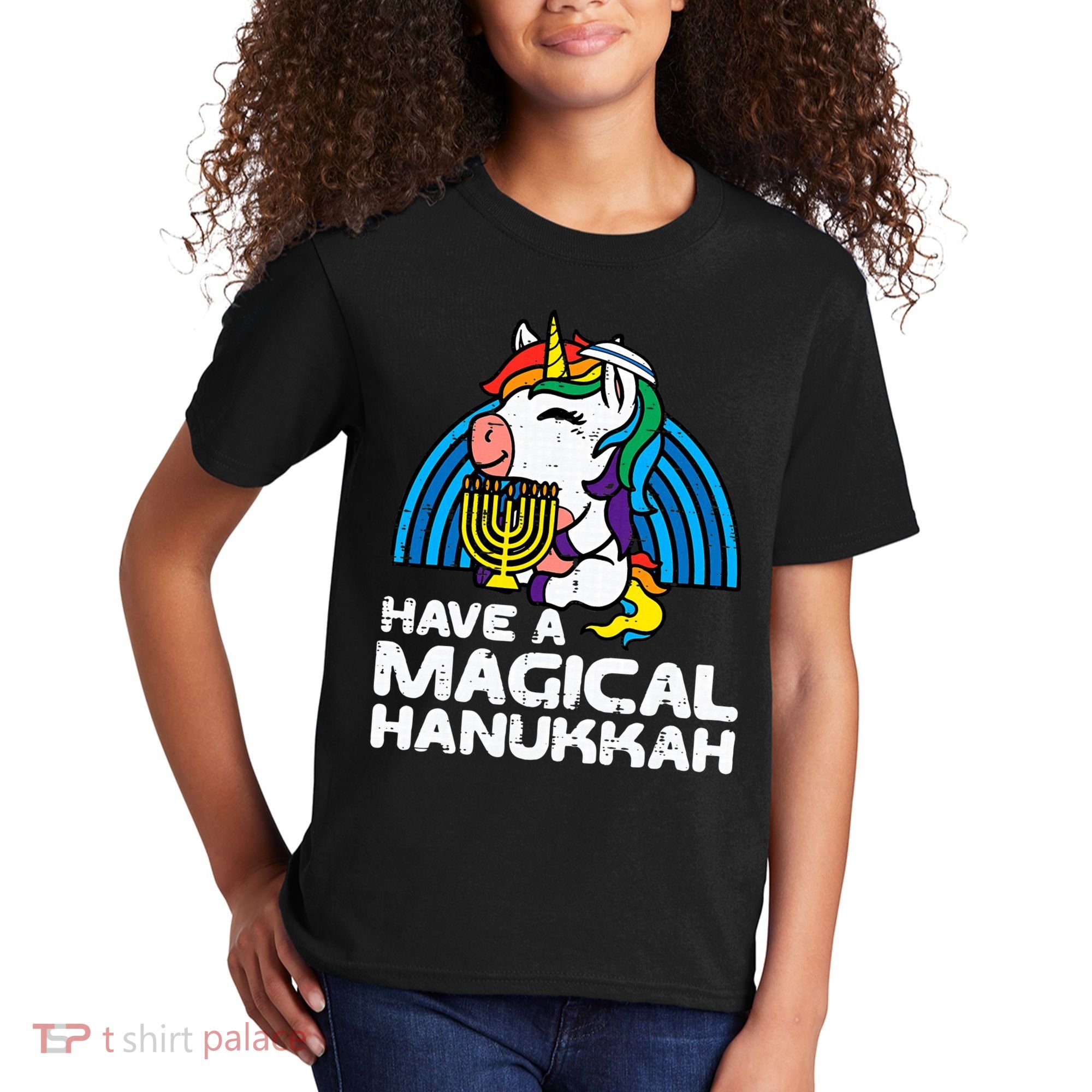 Have Magical Hanukkah Unicorn Chanukah Kids T-Shirt