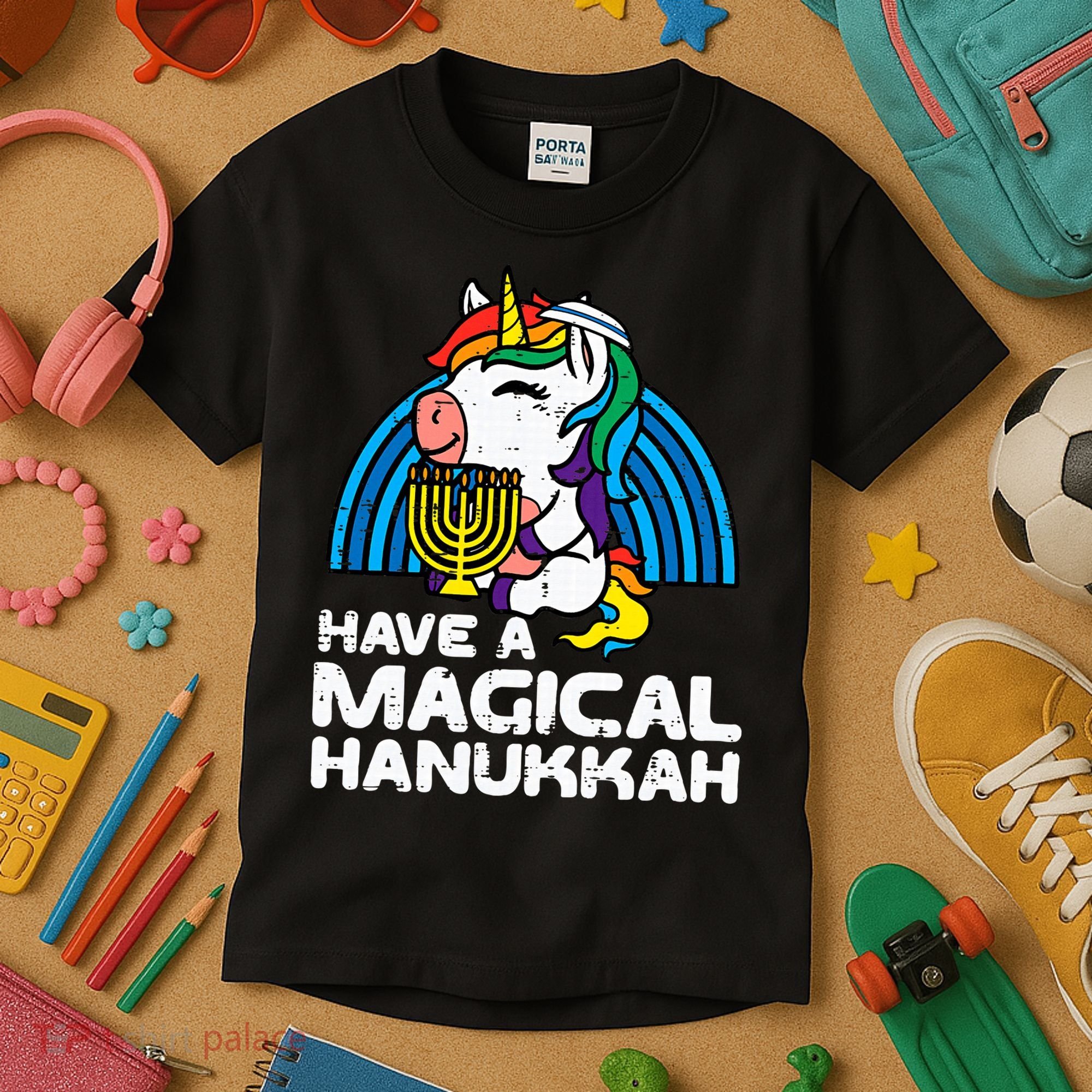 Have Magical Hanukkah Unicorn Chanukah Kids T-Shirt