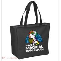 Have Magical Hanukkah Unicorn Chanukah Tote Bag thumb 2