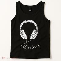 Headphone Music Tank Top thumb 2