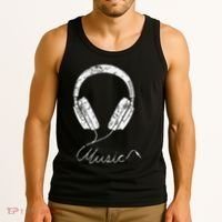 Headphone Music Tank Top thumb 3