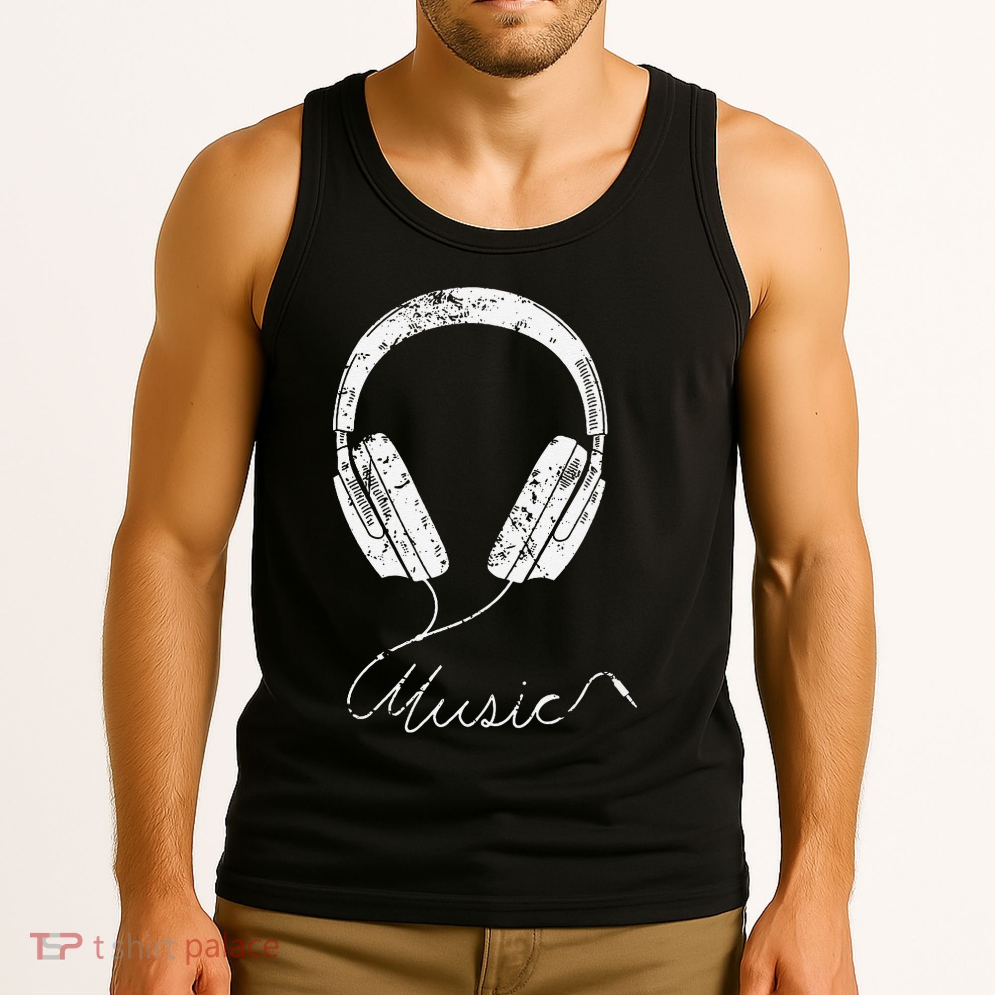 Headphone Music Tank Top