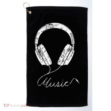 Headphone Music Golf Towel