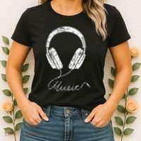 Headphone Music Women's T-Shirt thumb 2