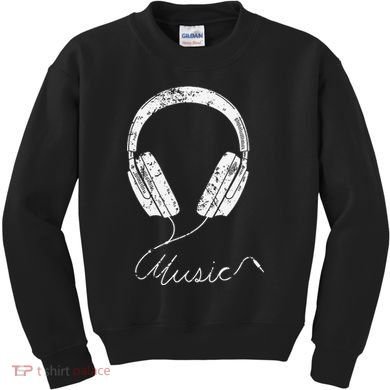 Headphone Music Kids Sweatshirt