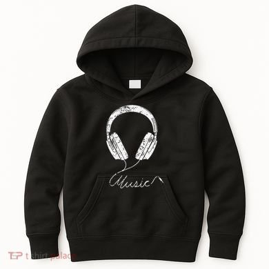 Headphone Music Kids Hoodie