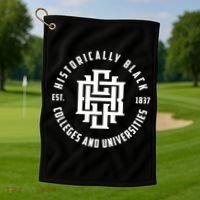 Hbcu Monogram Historically Black Colleges And Universities Great Gift Golf Towel thumb 1