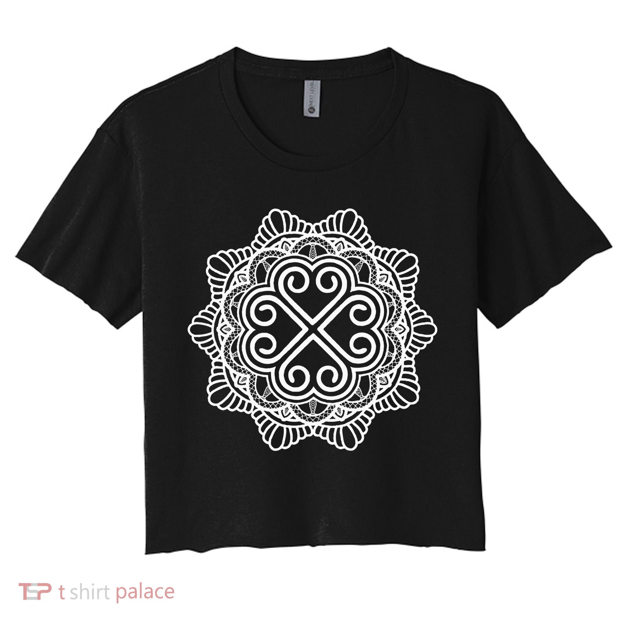Hmong Miao Hmoob Traditional Pattern Women's Crop Top Tee