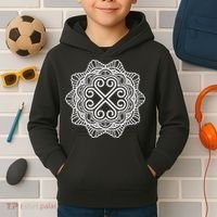 Hmong Miao Hmoob Traditional Pattern Kids Hoodie thumb 2