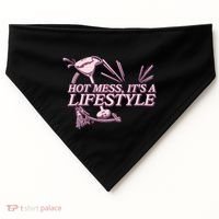 Hot Mess ItS A Lifestyle USA-Made Doggie Bandana thumb 0